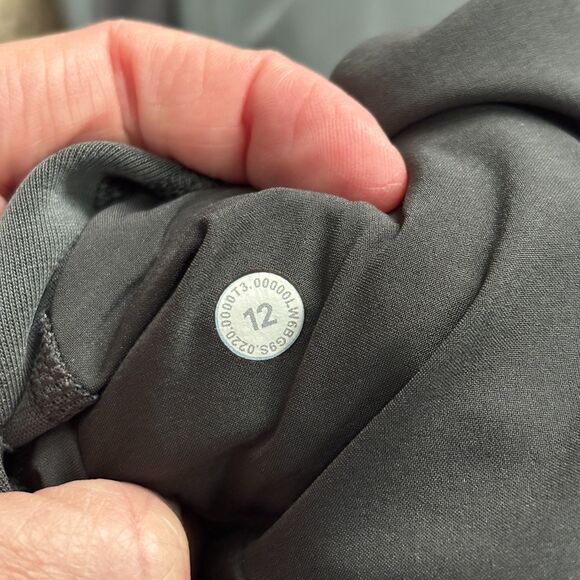 Lululemon Soft Ambitions Wide Leg High Rise Crop Pants Sz 12 Gray Soft Comfort - Picture 9 of 10